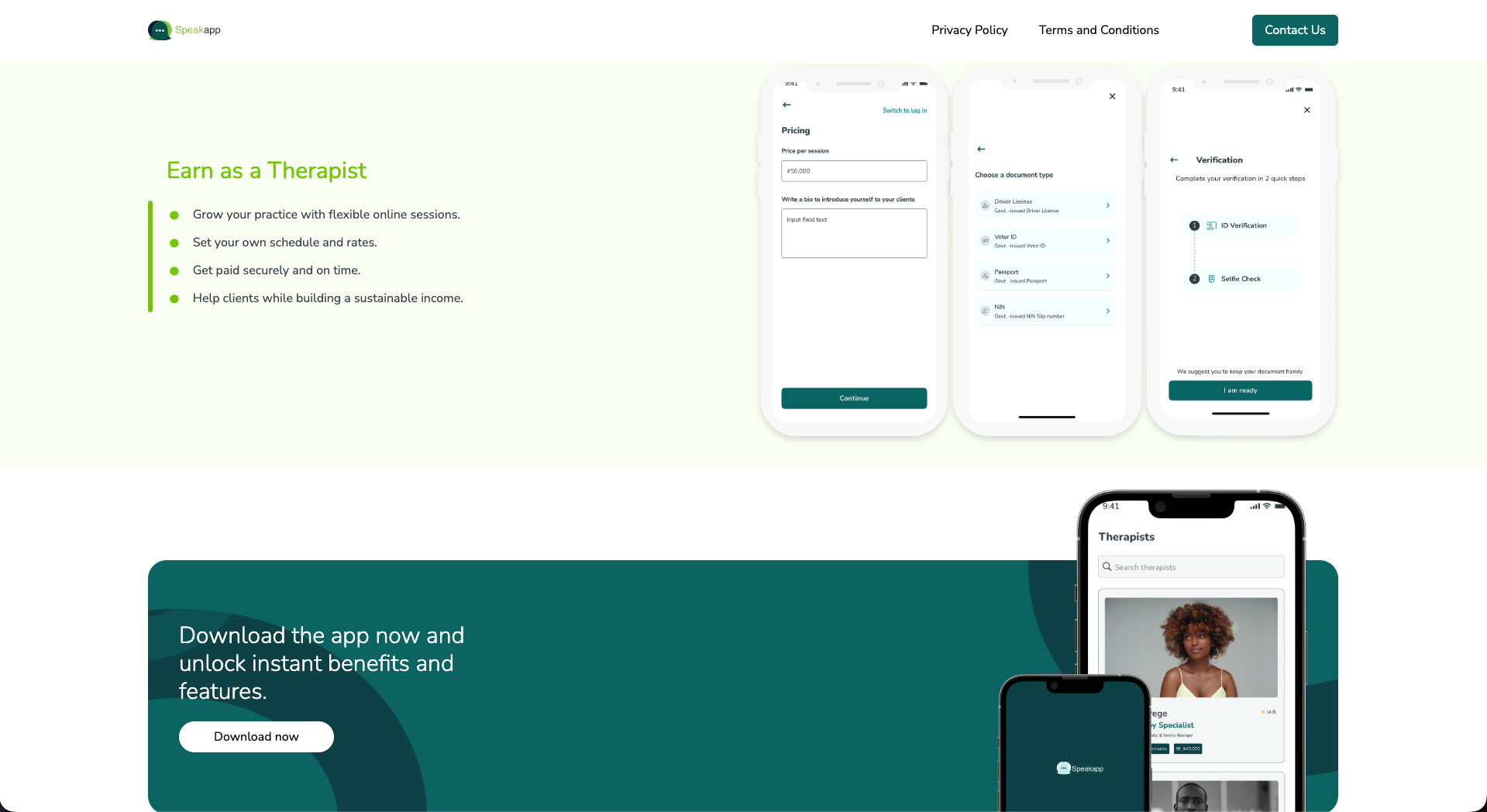 SpeakApp hover